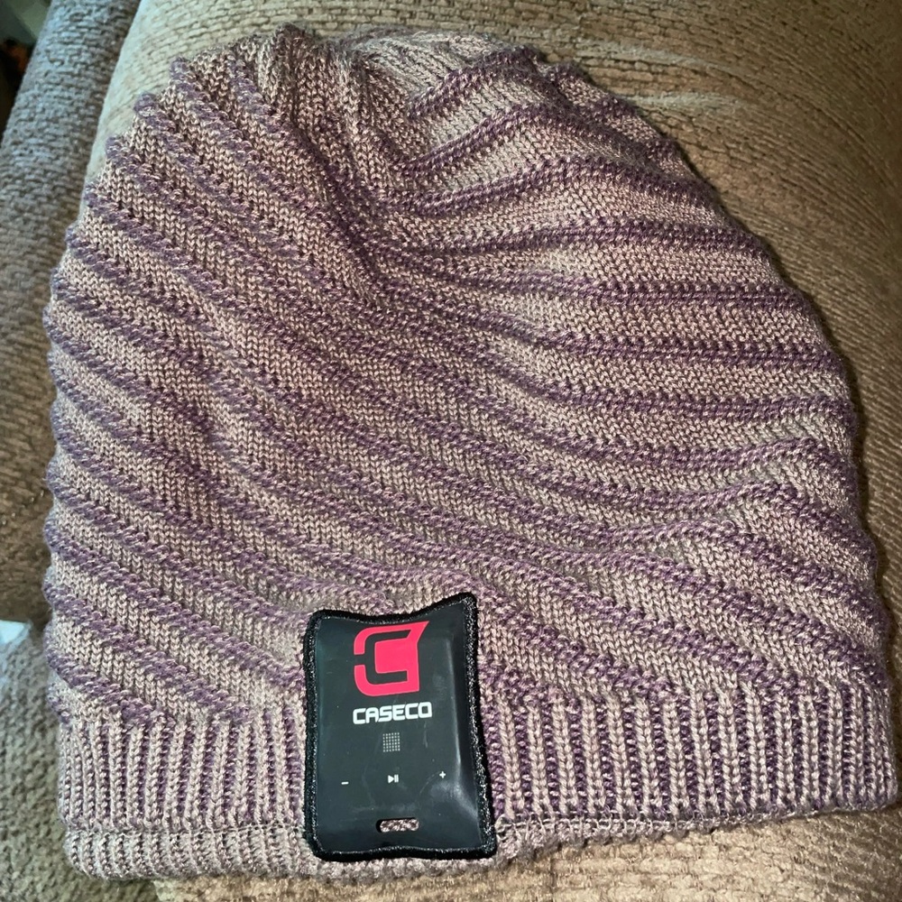 Caseco Striped Knit Beanie